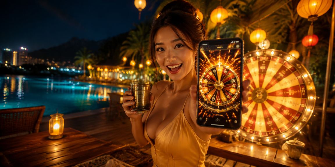 Bàn roulette và ly cà phê tại Hội An – không gian giải trí pha trộn văn hóa