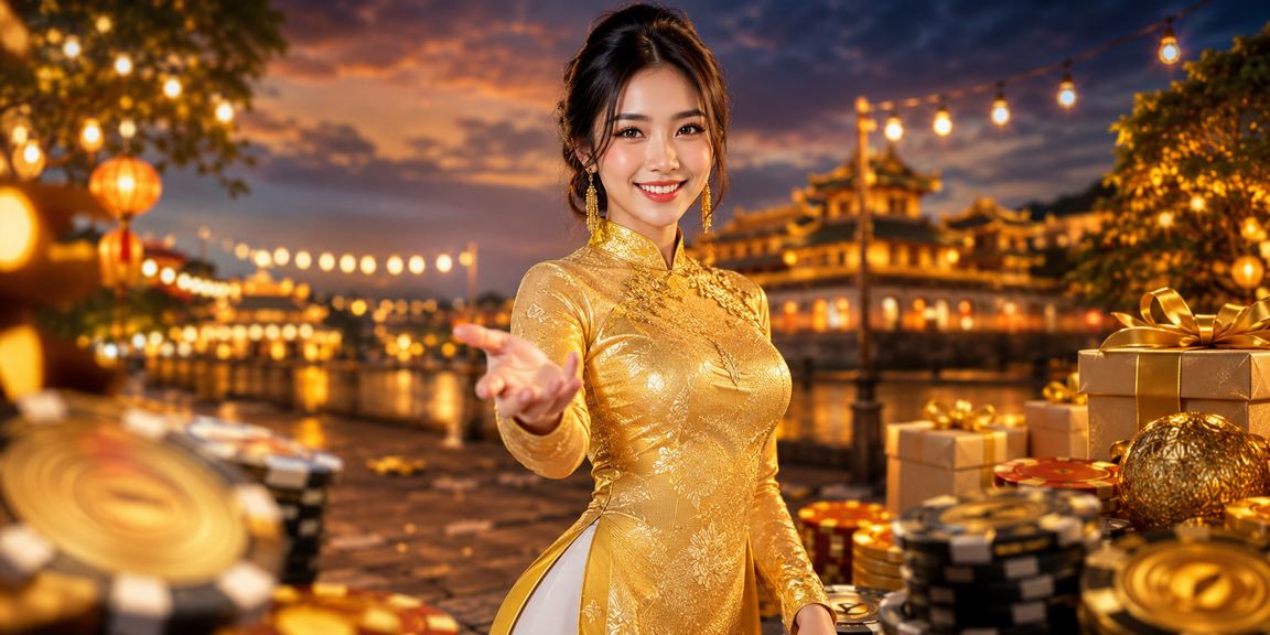 Người phụ nữ mặc áo dài Huế với ứng dụng cá cược và chính sách bảo mật trên điện thoại